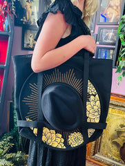 Brimmed Hat Bag - Large Heavy Duty Tote with Straps to Carry Your Favorite Hat!