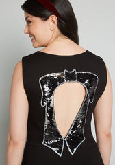 Black Bow Affair Fit And Flare Dress (Final Sale)