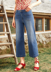 Boardwalk Beauty Wide Leg Crop Jeans