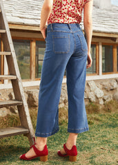 Boardwalk Beauty Wide Leg Crop Jeans