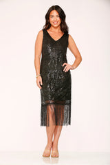 Black Flapper Dress