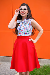 Charlotte Skirt in Red
