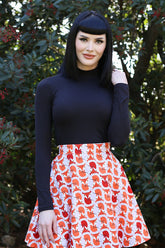 Black Mock Neck Top