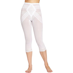 Breathable Waistline Capri Pant Liner | Power Mesh Fabric | Firm to Extra Firm Support | Style 6269