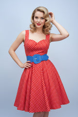 Bright Blue Elastic Belt