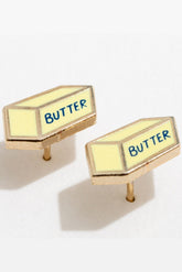 Butter Stick Stud Earrings