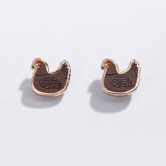 Chicken Stud Earrings