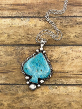 Bella - Large Turquoise Spade Pendant Necklace