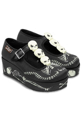 Chocolaticas® Skeletons Under Your Bed Women's Mary Jane Platform