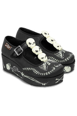 Chocolaticas® Skeletons Under Your Bed Women's Mary Jane Platform