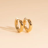 Chunky Rounded Huggie Hoop Earrings