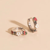 Berry Sweet 3D Huggie Hoop Earrings