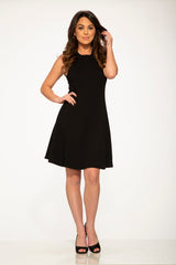Black Mini Night Out Swing Dress