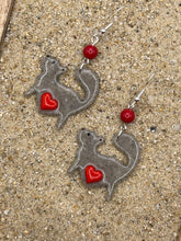 Cat Lover - Grey Kitty Earrings: Handmade, Hand-Painted Polymer Clay