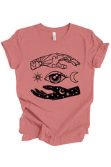 Celestial Hands T-Shirt: Dusty Rose