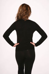Black Crewneck Cardigan