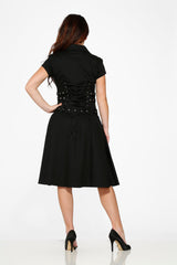 Black Mido Bondage Dress