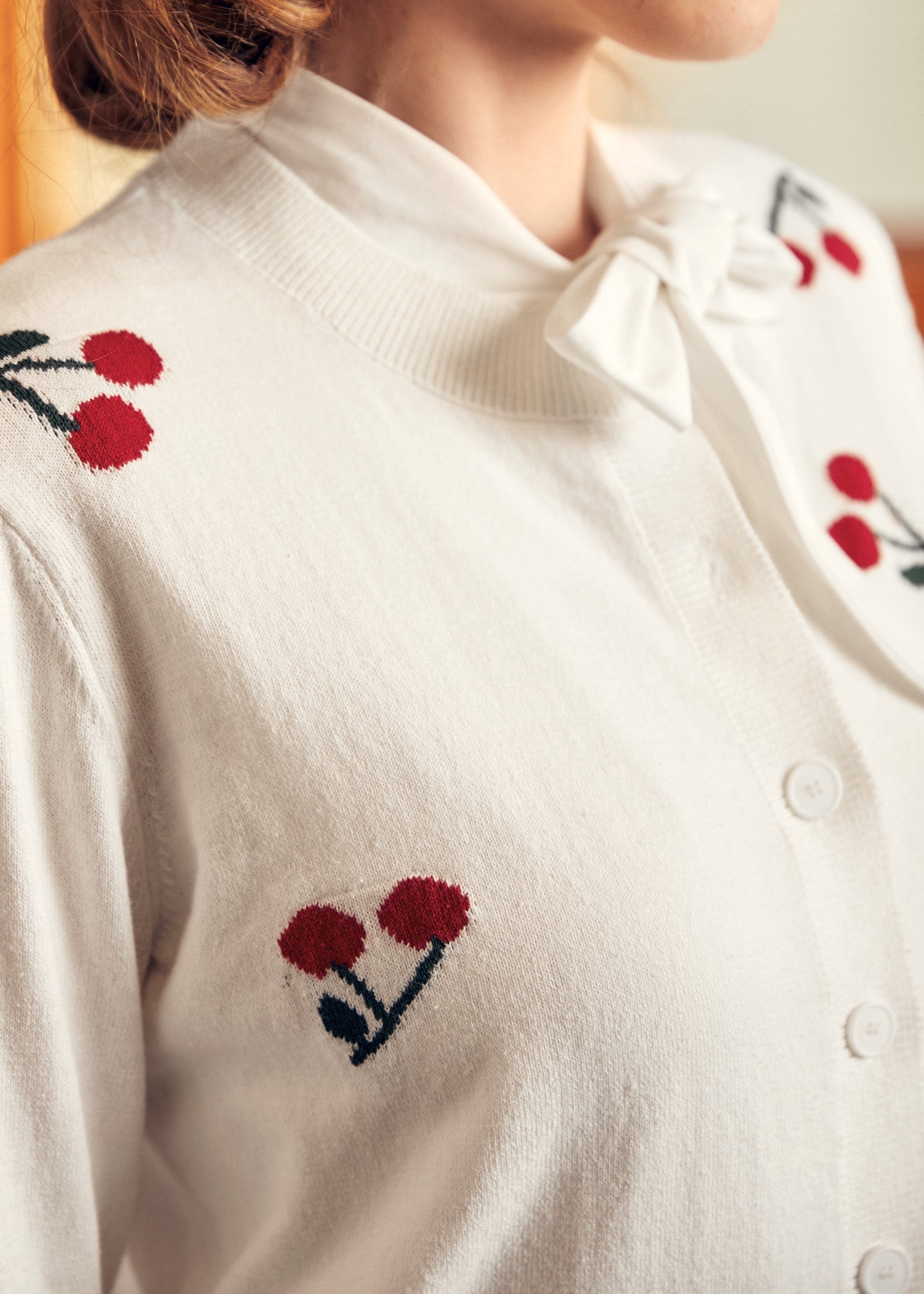 Cherry on Top Crew Neck Cardigan