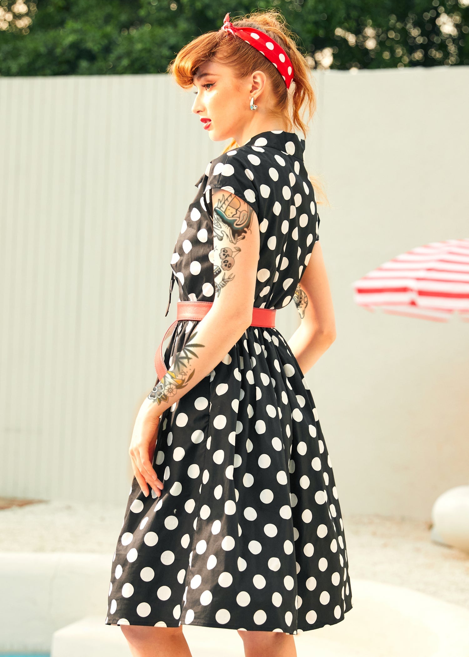A Cult Classic Cap Sleeve Belted Dress