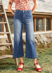 Boardwalk Beauty Wide Leg Crop Jeans