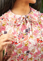 Curiosity Tied the Bow Blouse
