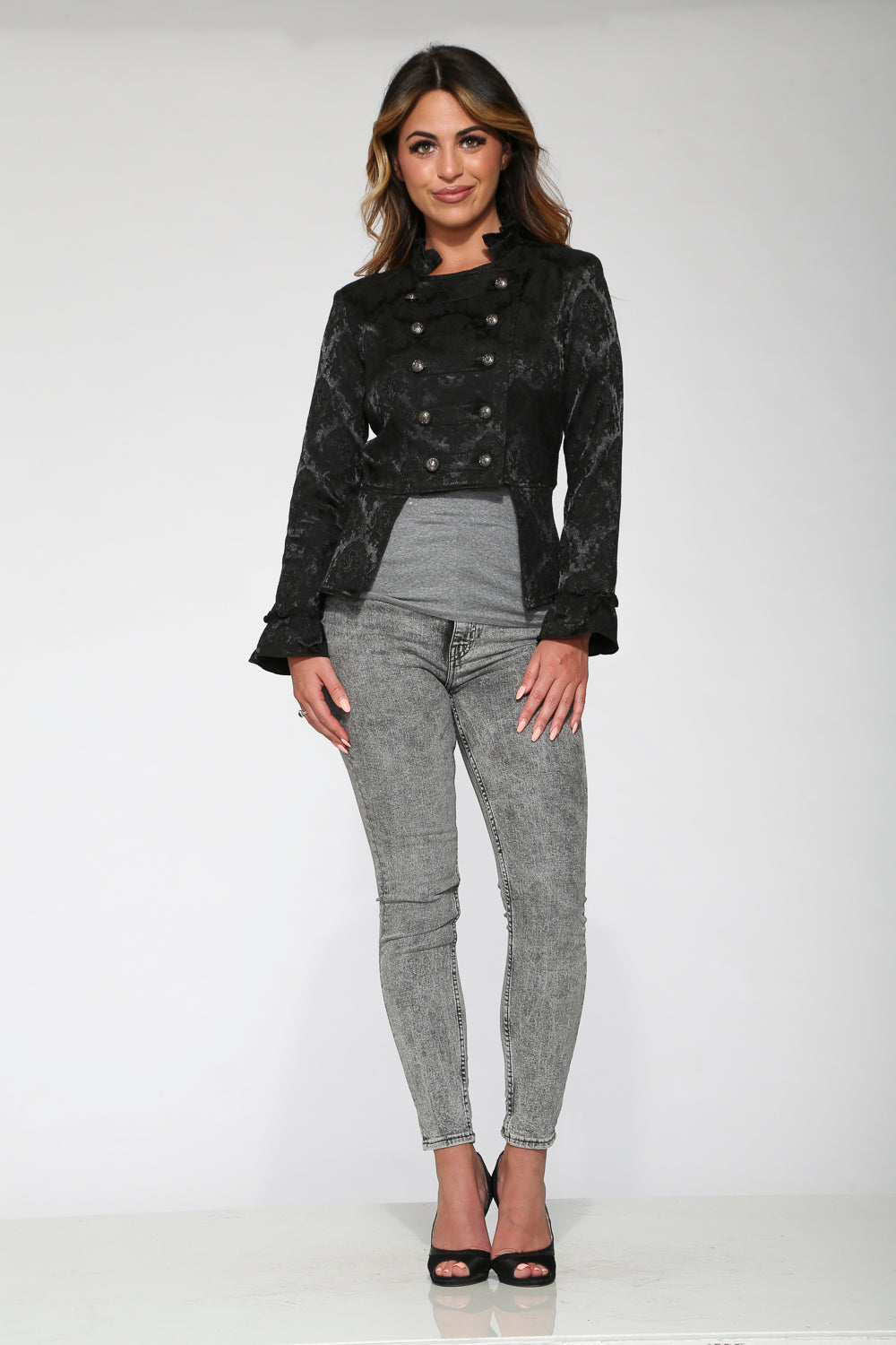 Black Brocade Jacket