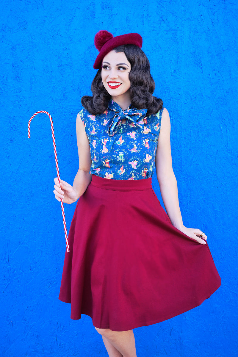 Charlotte Skirt in Burgundy