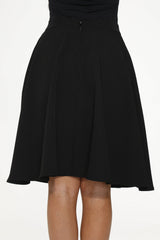 Black Embroidered Poodle Skirt