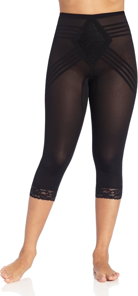 Breathable Waistline Capri Pant Liner | Power Mesh Fabric | Firm to Extra Firm Support | Style 6269
