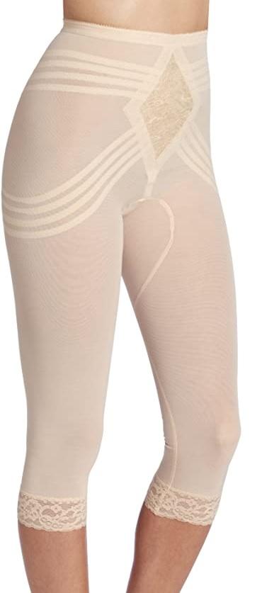 Breathable Waistline Capri Pant Liner | Power Mesh Fabric | Firm to Extra Firm Support | Style 6269
