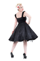 Black Byzantine Swing Dress