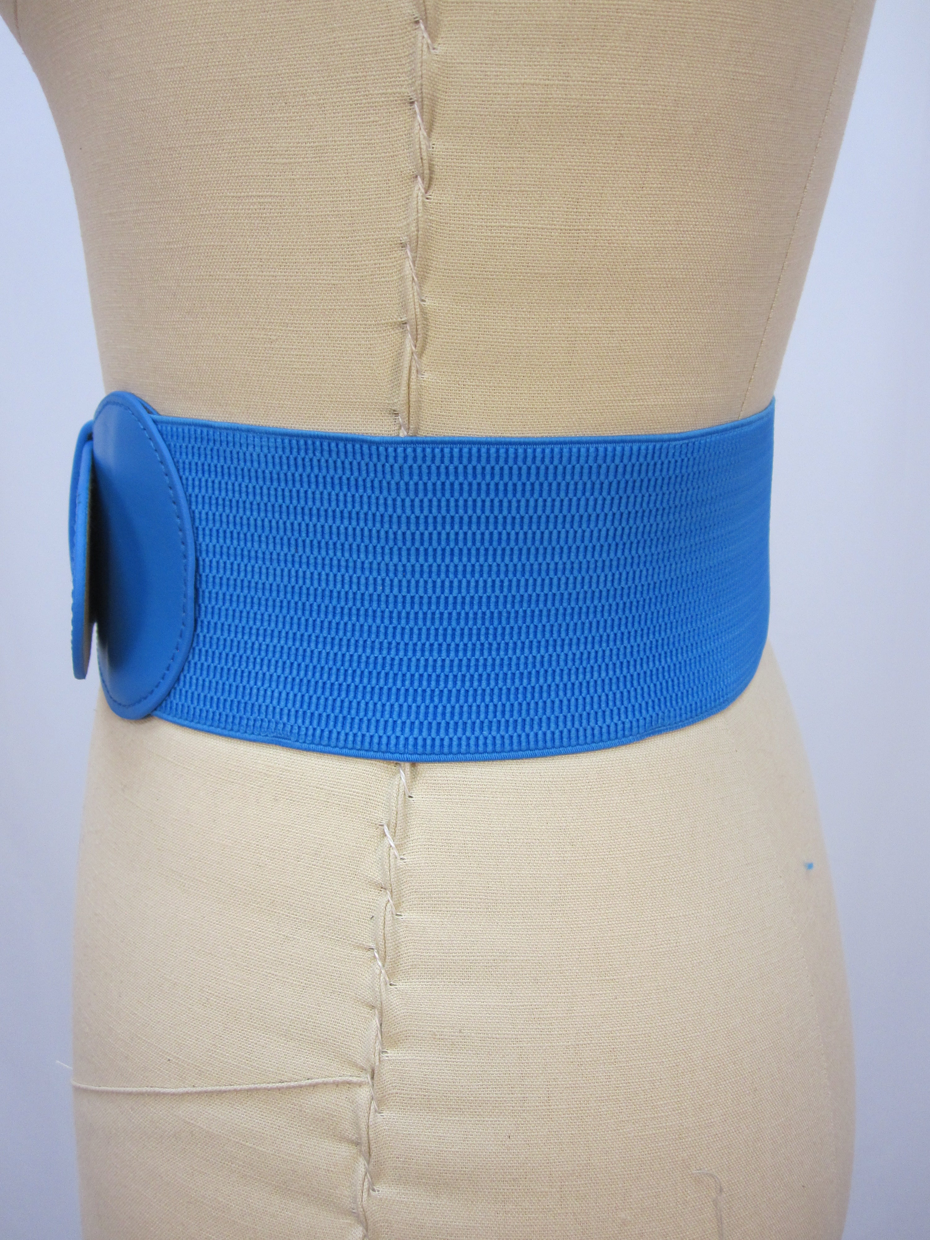 Bright Blue Elastic Belt