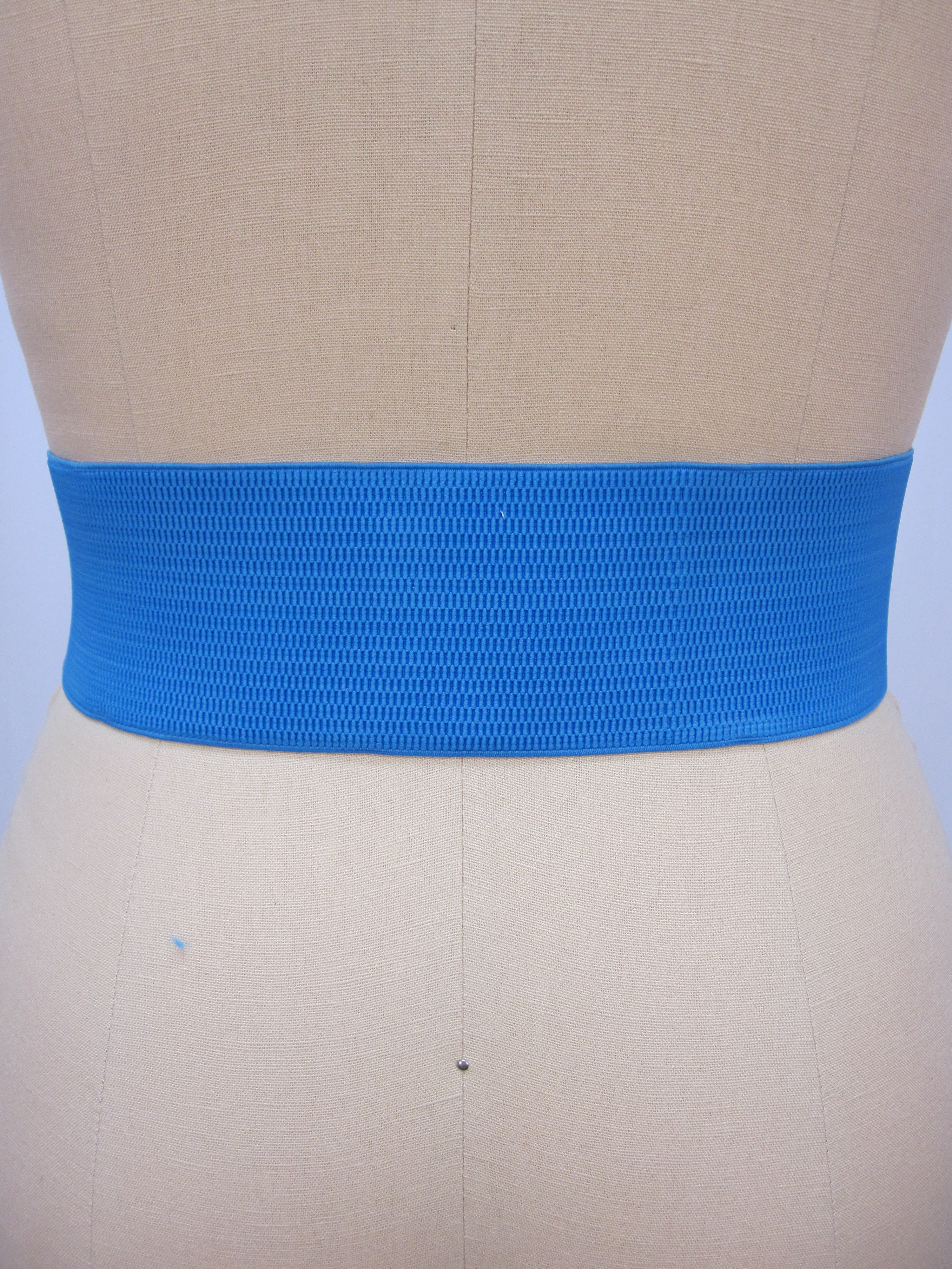 Bright Blue Elastic Belt