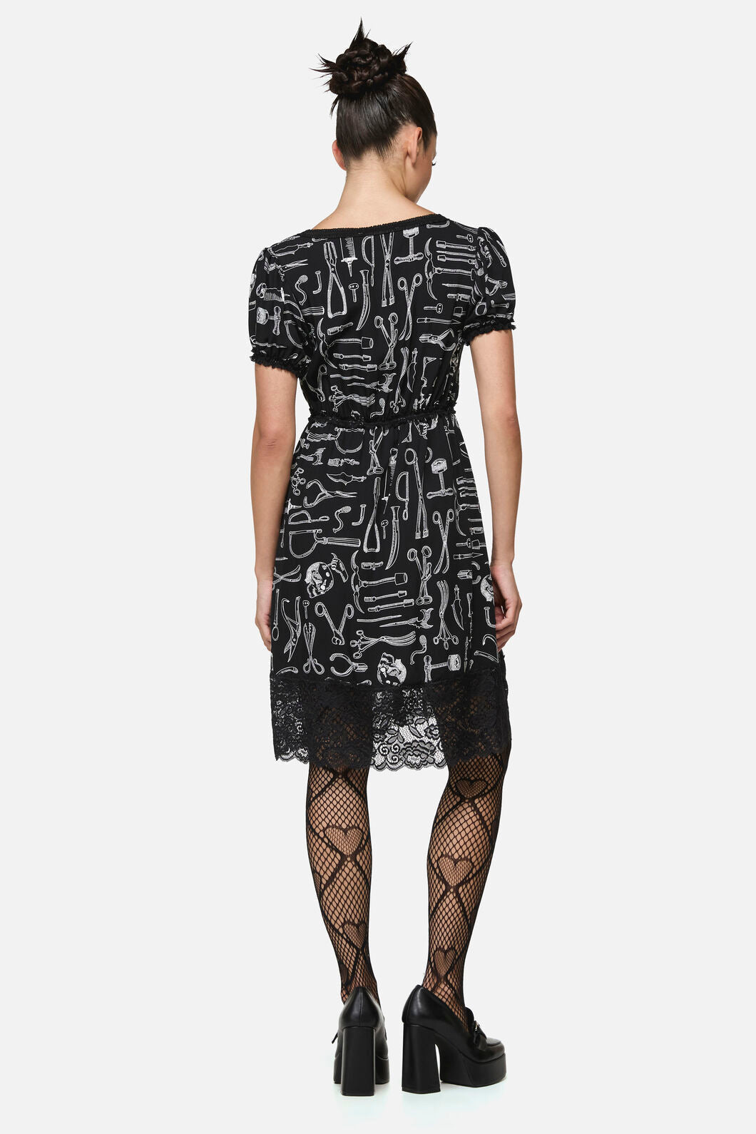 Barbaric Print Goth Dress