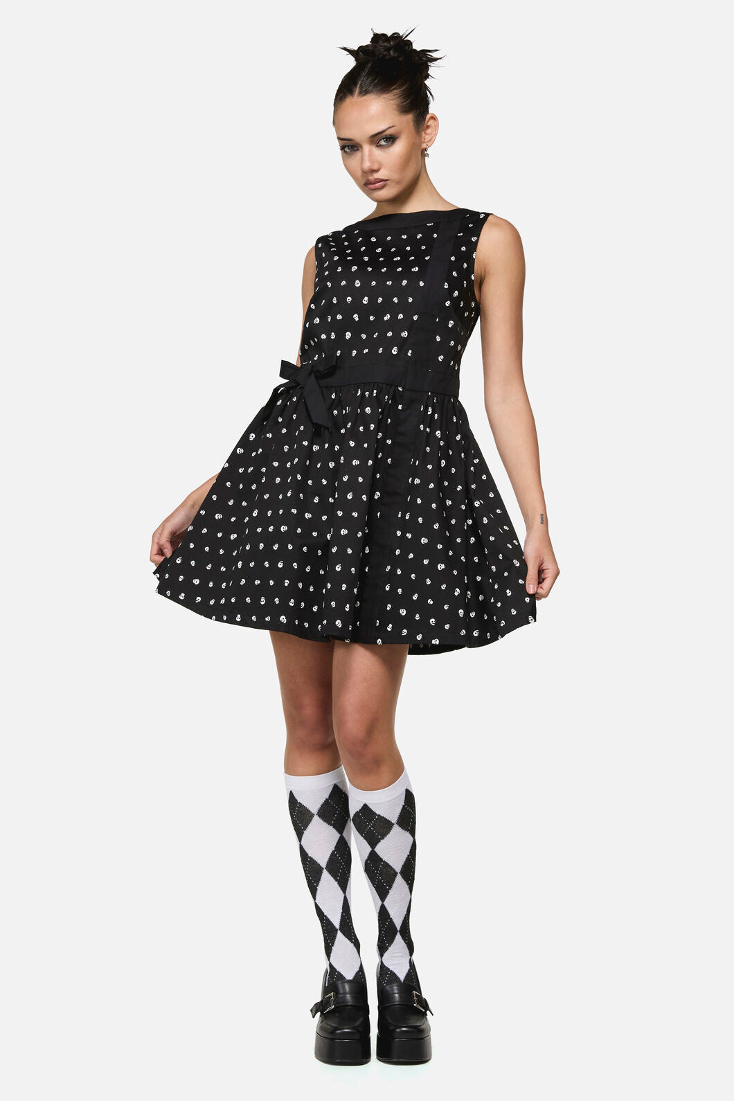 Cranium Goth Mini Dress