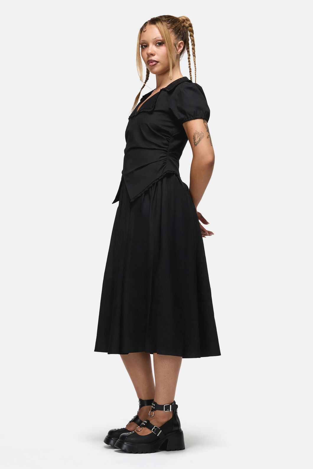 Conquest Goth Midi Dress