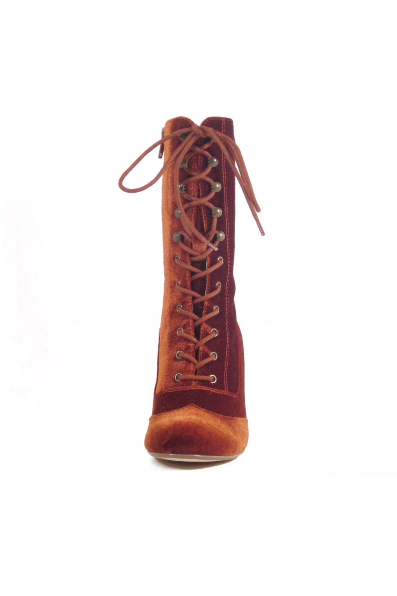 Claire Velvet Victorian Booties