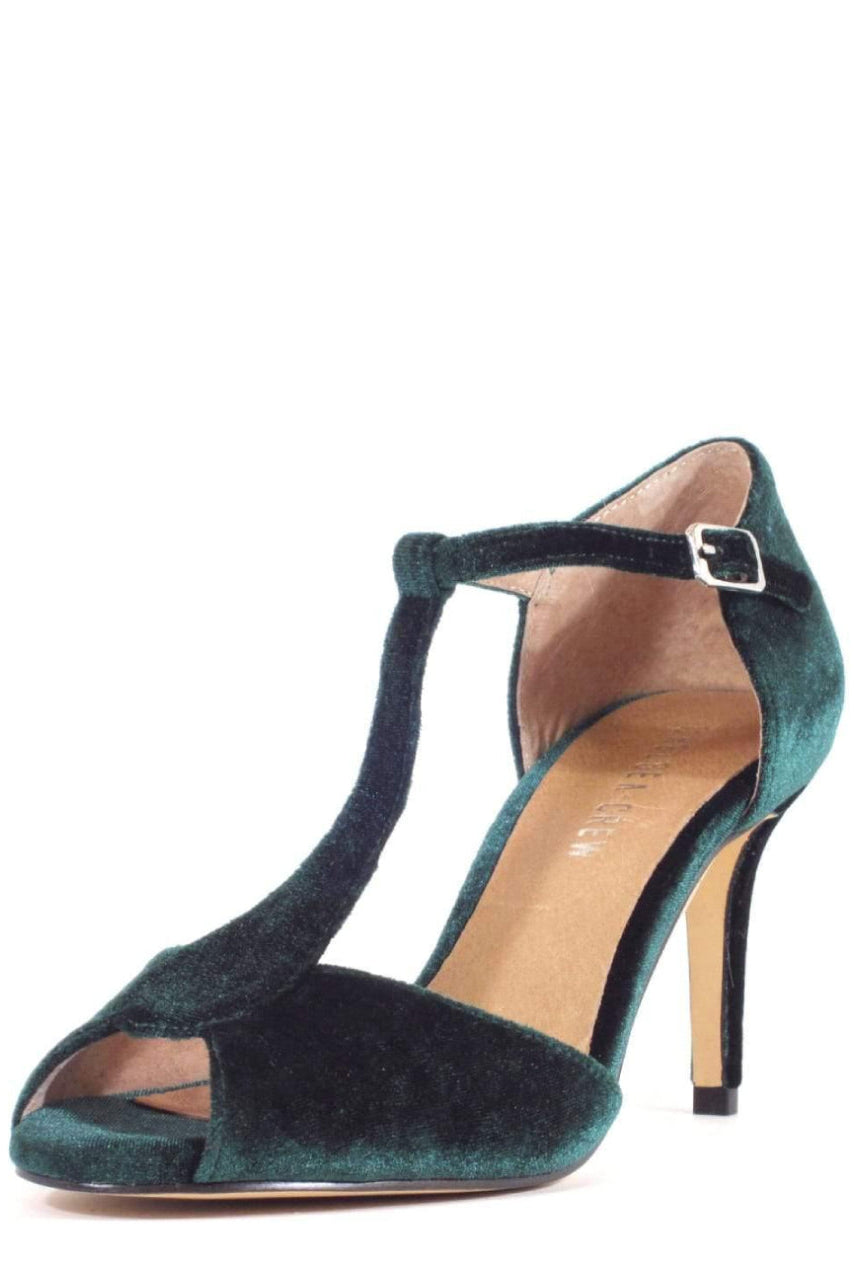 Blondie T-Strap Velvet Heels