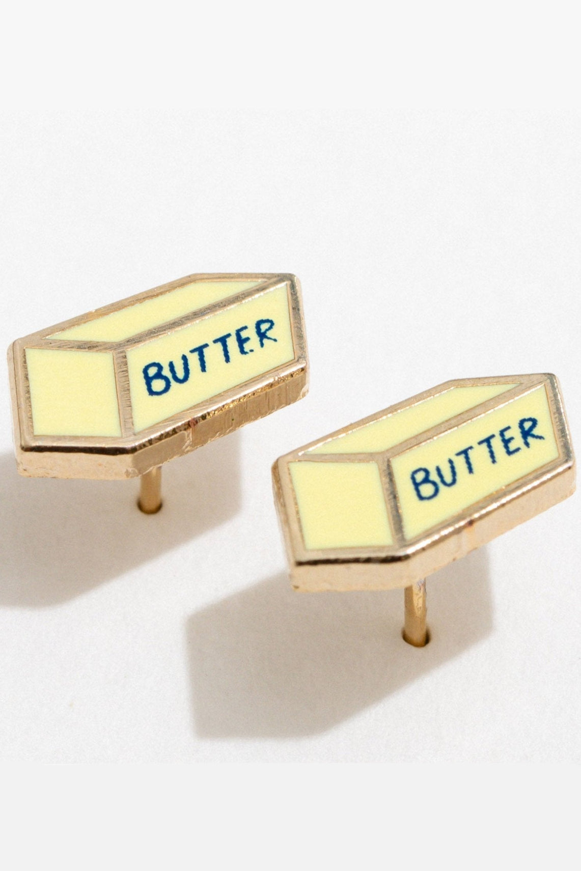 Butter Stick Stud Earrings
