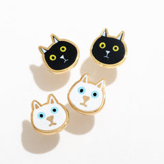 Cat Stud Earrings