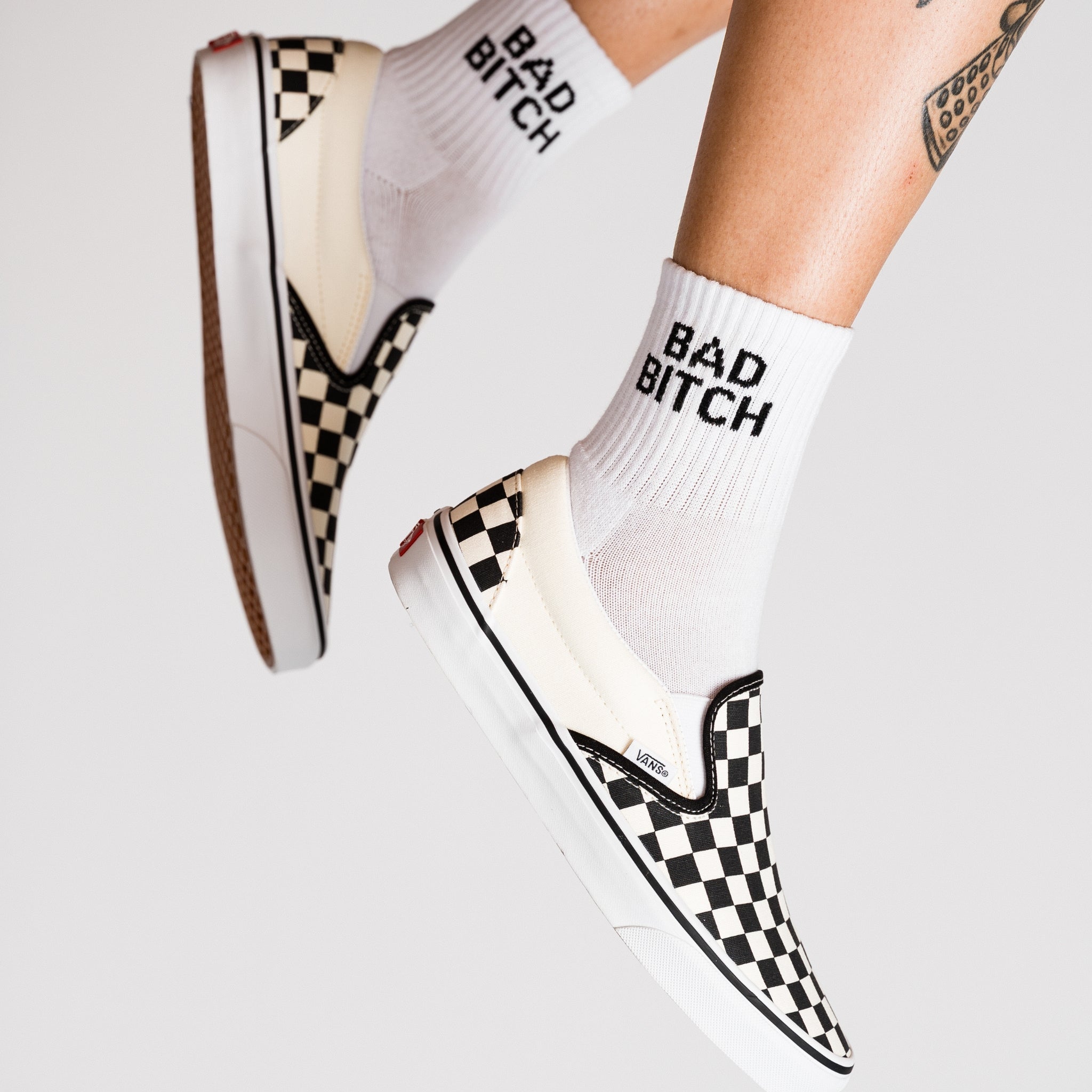 Bad Bitch Quarter Crew Socks