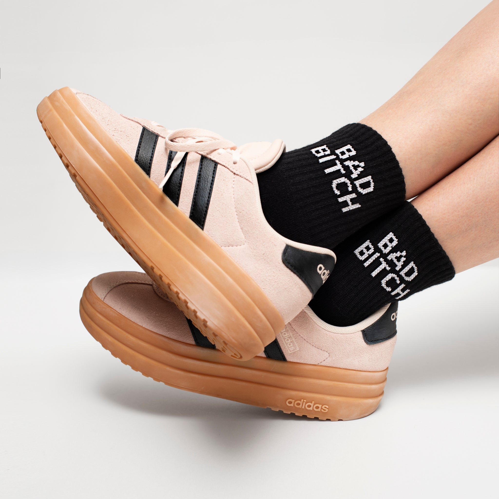 Bad Bitch Quarter Crew Socks