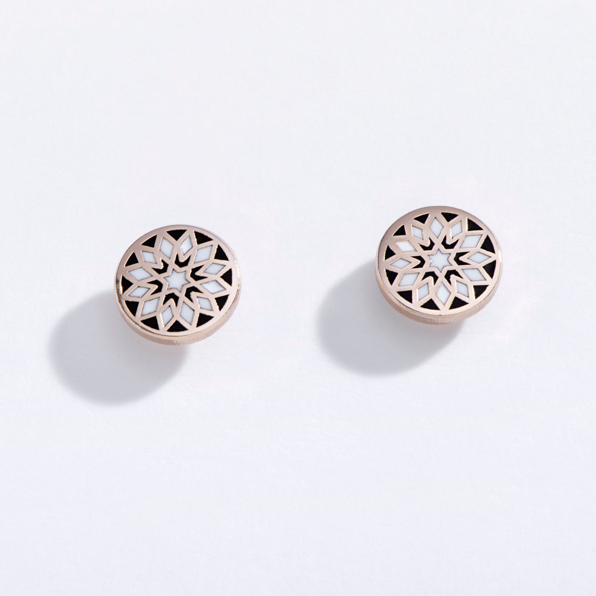 Barn Quilt Stud Earrings