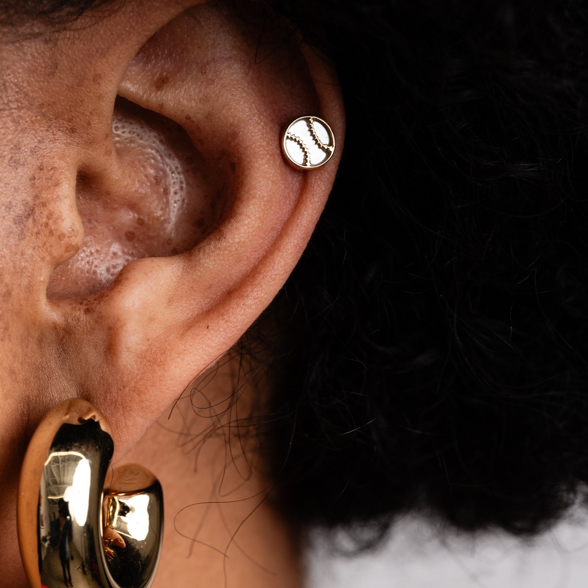 Baseball Stud Earrings