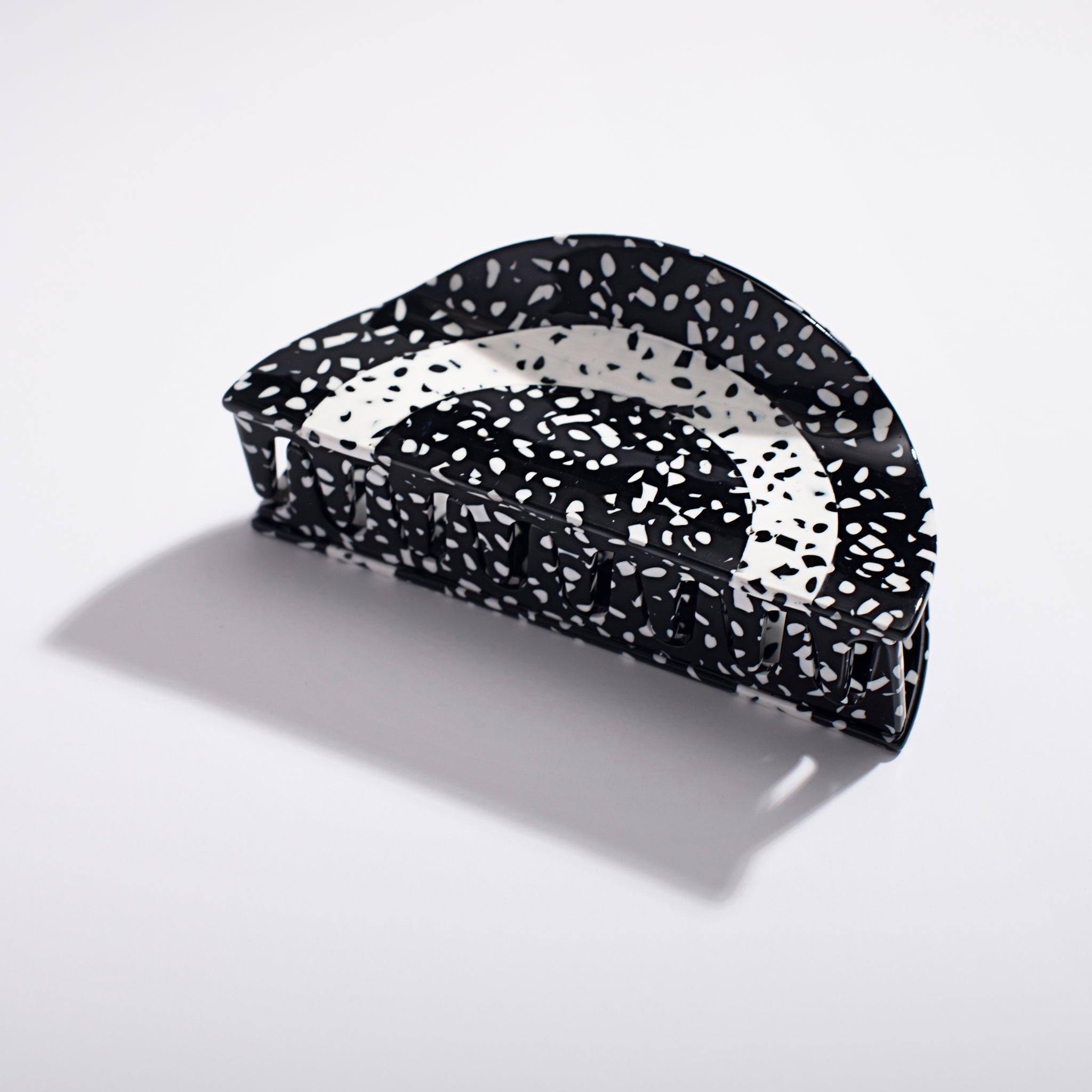Black and White Rainbow Hair Claw