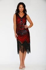 Black & Red Flapper Dress