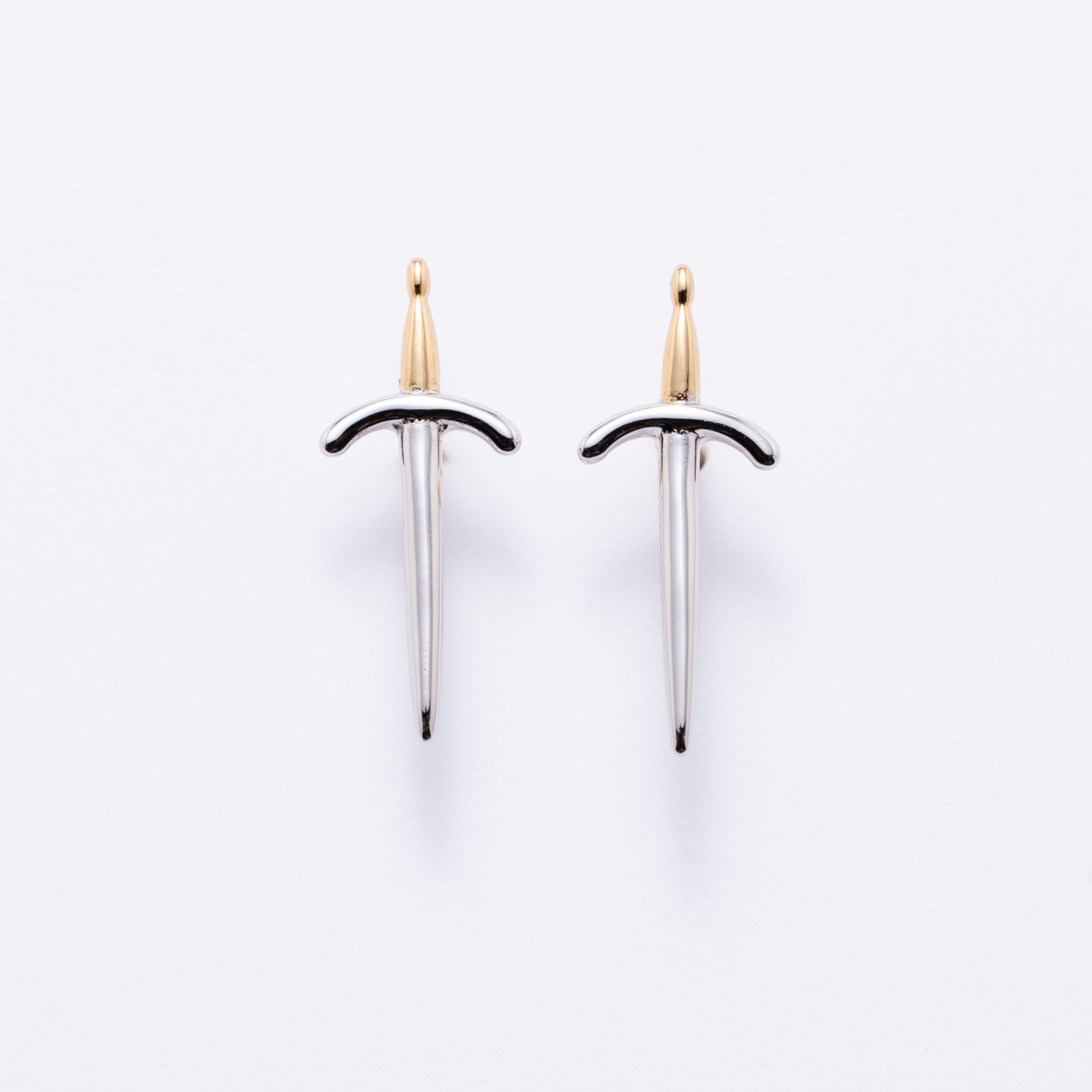 Dagger Sterling Silver Stud Earrings