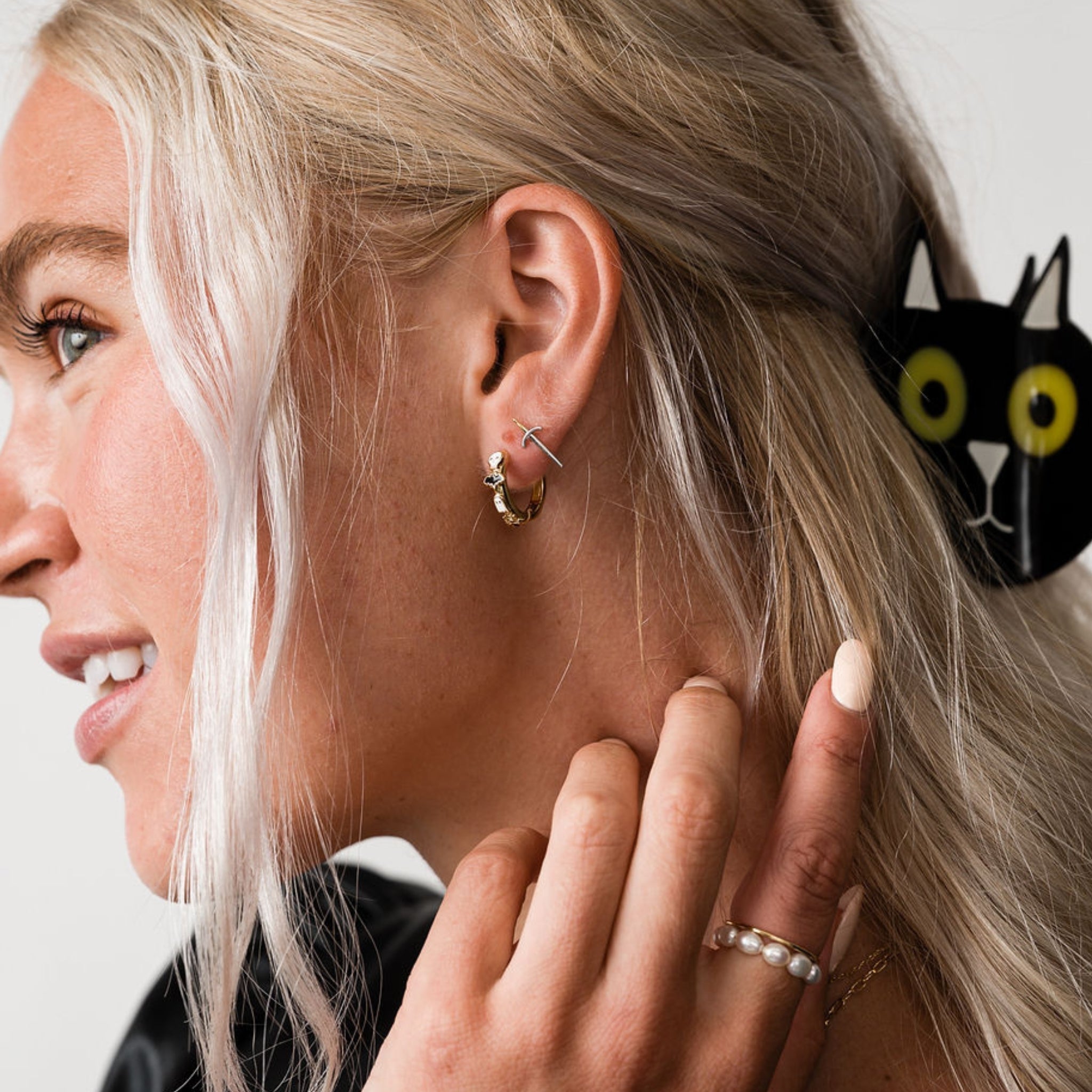 Dagger Sterling Silver Stud Earrings