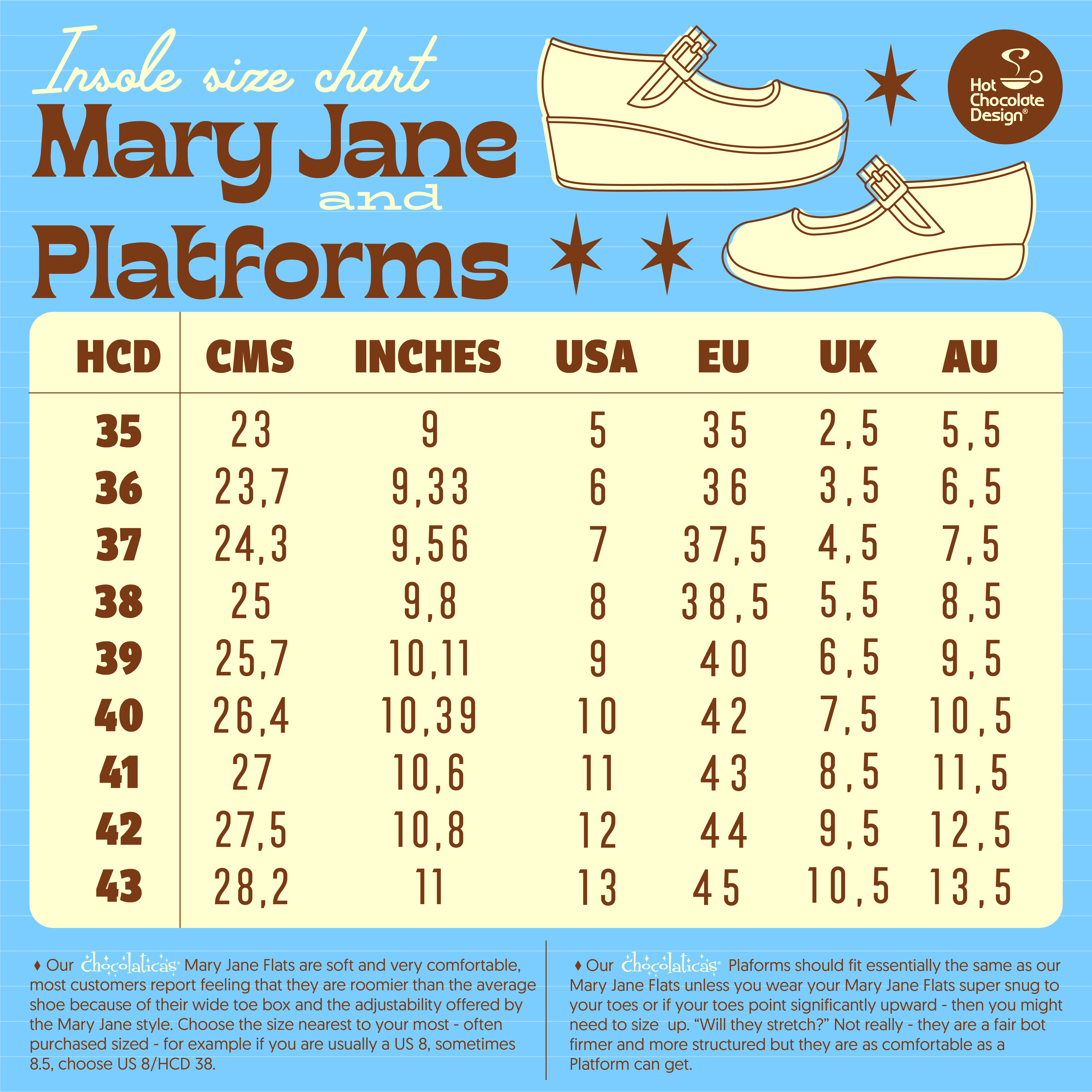 Chocolaticas® Tiny Terrors Women's Mary Jane Flat