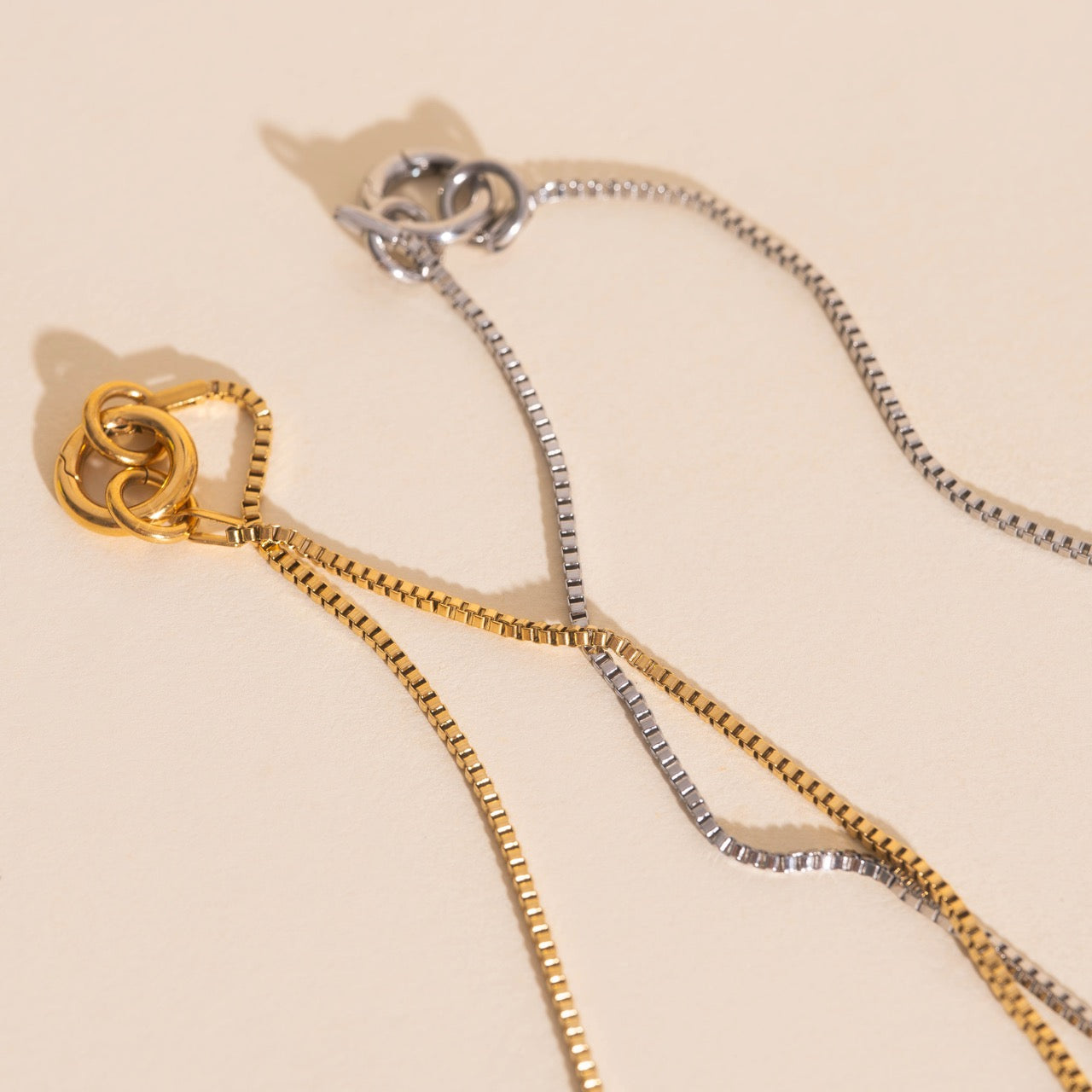 Dainty Box Chain Necklace (20")